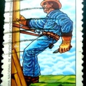 Selo postal do Brasil de 1986 Prevenção de Acidentes