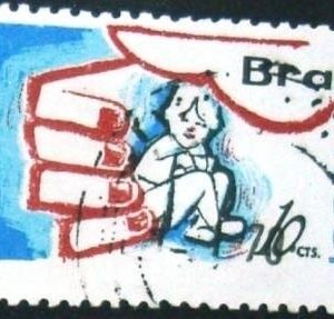 Selo postal do Brasil de 1968 UNICEF 10 - C 612 U