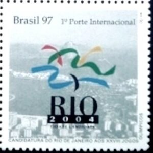 Selo postal do Brasil de 1997 Candidatura Rio de Janeiro