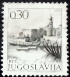 Selo postal da Iugoslávia de 1971 Castle on Krk Island