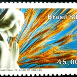 Selo postal do Brasil de 1983 Ação de Graças