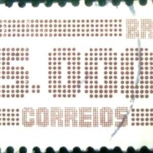 Selo postal do Brasil de 1985 Tipo Cifra Cr$ 5000