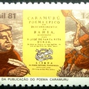 Selo postal do Brasil de 1980 Frei Santa Rita Durão M