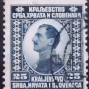 Selo postal do Estado dos Eslovenos de 1921 Crown Prince Alexander