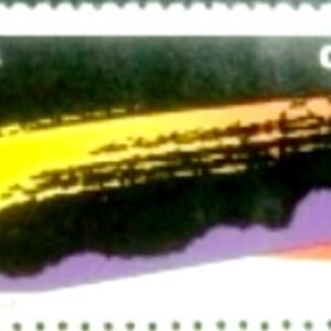Selo postal do Brasil de 1986 Cometa Halley N