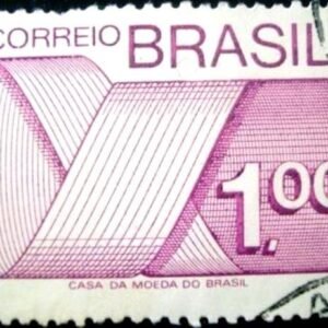 Selo postal Regular emitido no Brasil em 1974 552 U