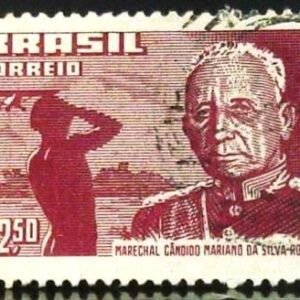 Selo postal do Brasil de 1958 Marechal Rondon