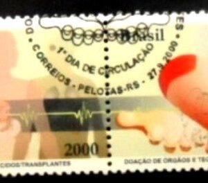 Se-tenant do Brasil de 2000 Doação de Órgãos MCC