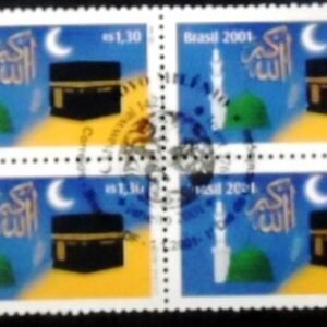 Quadra postal do Brasil de 2001 Novo Milênio Calendários MCC