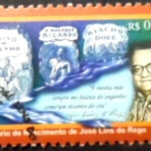 Selo postal do Brasil de 2001 José Lins do Rego MCC