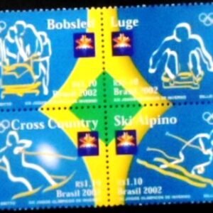 Se-tenant Brasil de 2002 Jogos de Salt Lake M SET P4