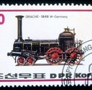 Selo postal da Coréia do Norte de 1983 Drache