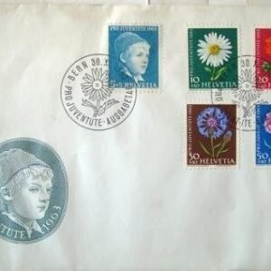 Envelope 1º Dia Circulação Suiça 1963 Pro Juventude