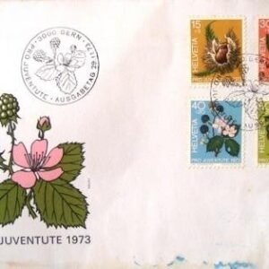 Envelope 1º Dia Circulação Suiça 1973 Fruits of the torest