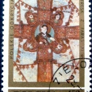 Selo postal da Polônia de 1971 Cross