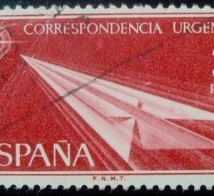 Selo postal da Espanha de 1965 Speed U