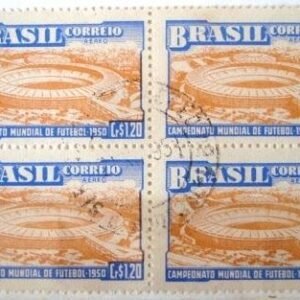 Quadra de selos postais aéreos do Brasil de 1950 - A 75 U2