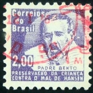 Selo postal do Brasil de 1965 Padre Bento H 11 U