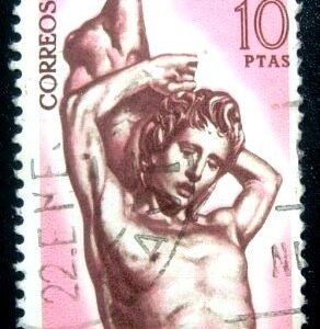 Selo postal Espanha 1962 Alonso Berruguete