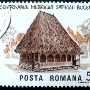 Selo postal da Romênia de 1986 House from Salciua de Jos