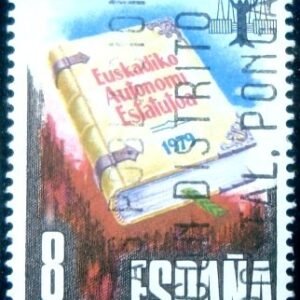 Selo postal da Espanha de 1979 Basque Autonomy