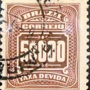 Selo postal Taxa Devida emitido pelo Brasil em 1906 - X 39