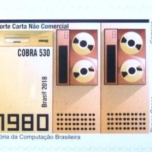 Selo postal do Brasil de 2018 1980 Cobra 530
