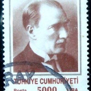 Selo postal da Turquia de 1989 Kemal Ataturk