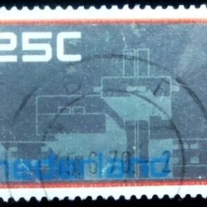 Selo postal da Holanda de 1970 Netherlands pavillion EXPO- Osaka