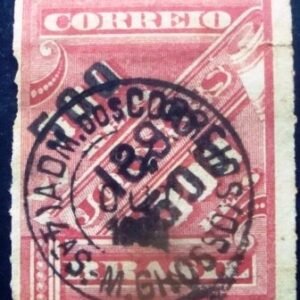 Selo jornal do Brasil de 1899 500 Réis