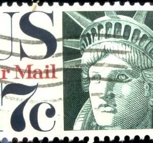 Selo postal dos Estados Unidos de 1971 Statue Of Liberty