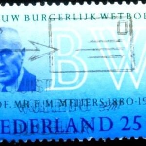 Selo postal da Holanda de 1970 Eduard Maurits Meijers