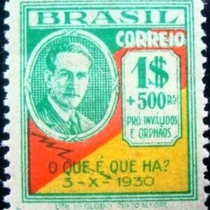 Selo postal Do Brasil de 1931 Oswaldo Aranha