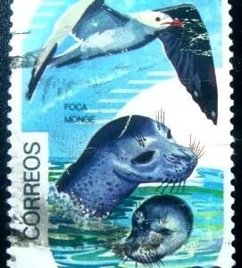 Selo postal da Espanha de 1978 Protege La Fauna U