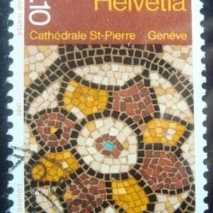 Selo postal da Suíça de 1981 St.Pierre Cathedral