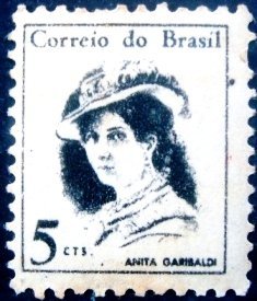 Selo postal Regular emitido no Brasil em 1967 - 0529 N
