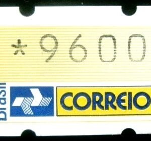 Selo postal do Brasil de 1993 Brasiliana Logo ECT 9600
