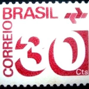 Selo postal Regular emitido no Brasil em 1975 549 M