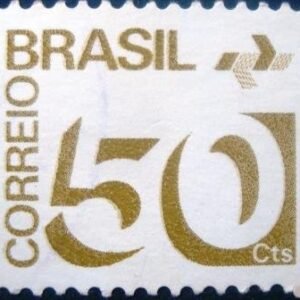 Selo postal Regular emitido no Brasil em 1975 550 N