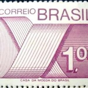 Selo postal Regular emitido no Brasil em 1974 552 M