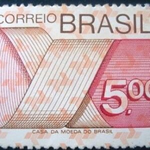 Selo postal Regular emitido no Brasil em 1974 555 M