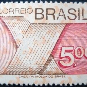 Selo postal Regular emitido no Brasil em 1974 555 N