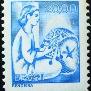 Selo postal Regular emitido no Brasil em 1976 - 571 N