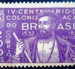 Selo postal comemortivo emitido no Brasil em 1932 - C 43 N