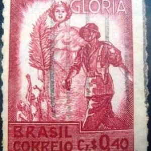 Selo postal Comemorativo emitido no Brasil em 1945 - C 199 U