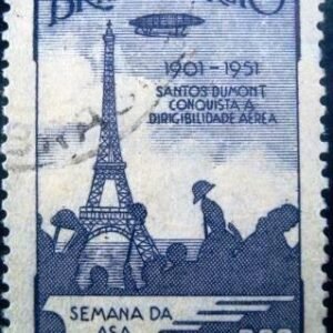 Selo postal comemorativo emitido no Brasil em 1951 - C 271 U