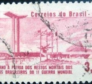 Selo postal do Brasil de 1960 Cinzas Pracinhas - A 102 U
