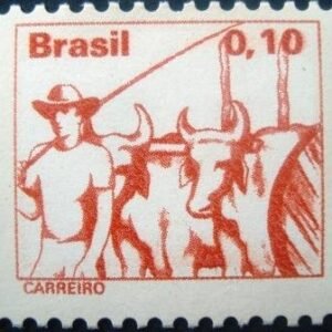 Selo postal do Brasil de 1979 Carreiro