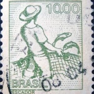 Selo postal Regular emitido no Brasil em 1979 - 581 U