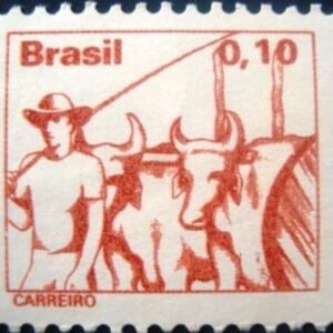 Selo postal do Brasil de 1979 Carreiro